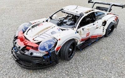 Drifting LEGO® 42096 Porsche 911 RSR + Instructions
